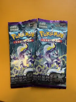 2 Pack Pokemon Violet ex TCG Korean Booster Pack Set Sealed Cards sv1V - Image 1