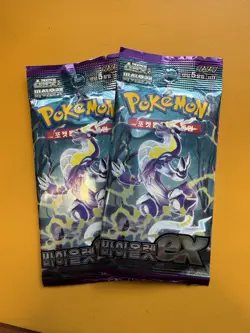 2 Pack Pokemon Violet ex TCG Korean Booster Pack Set Sealed Cards sv1V - Image 4