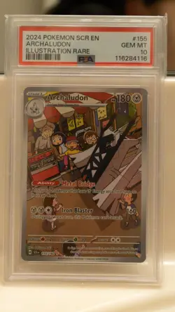 PSA 10 GEM MINT Archaludon Illustration Rare 155/142 Stellar Crown Pokemon Card - Image 1
