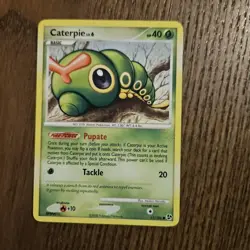 Caterpie - 63/106 - Common Reverse Holo MP/LP Pokemon Card Great Encounters 2008 - Image 1