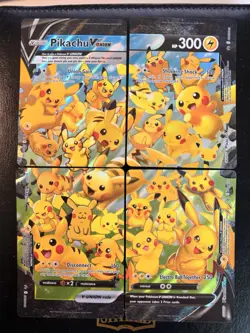 Pikachu V-Union [Set of 4] SWSH: Sword & Shield Promo Cards Holo - Image 1