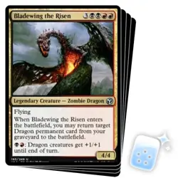 BLADEWING THE RISEN X4 Iconic Masters Magic MTG MINT CARD - Image 1