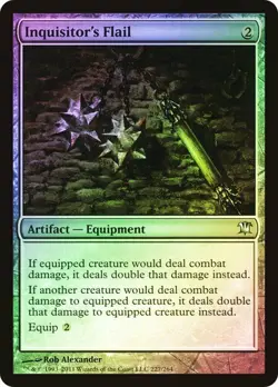 Innistrad MTG FOIL Inquisitor's Flail Magic - Image 1