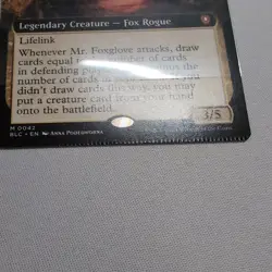 CRIMPED MISPRINT - Mr. Foxglove (Extended Art) - MTG - BLC - Reg - Image 2