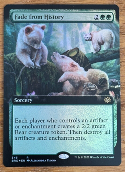 MTG The Brothers' War, Fade from History- Extended Art Foil - Image 1