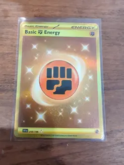Pokemon TCG Basic Fighting Energy Scarlet & Violet - Base Set 258/198 Holo Hyper - Image 1