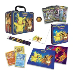 Pokemon: Fall 2018 Collector Chest Lunch Tin Pikachu & Eevee Sealed - Image 2