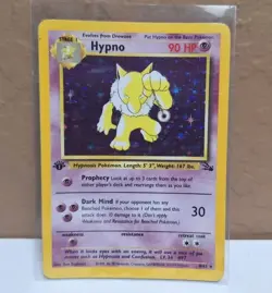 Hypno 8/62 Fossil Holo 1st Edition Moderately Played Nice! Vintage Pokemon - Image 1