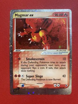 Magmar ex 100/109 Ruby and Sapphire Holo Pokemon Card TCG - Image 2