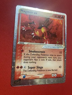 Magmar ex 100/109 Ruby and Sapphire Holo Pokemon Card TCG - Image 4