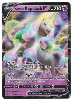 Galarian Rapidash V SWSH111 SWSH: Sword & Shield Promo Cards Holo Pokemon TCG NM - Image 1