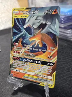 Pokemon TCG Reshiram Charizard GX 20/214 Tag Team Unbroken Bonds Holo MINT - Image 2