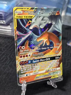 Pokemon TCG Reshiram Charizard GX 20/214 Tag Team Unbroken Bonds Holo MINT - Image 3