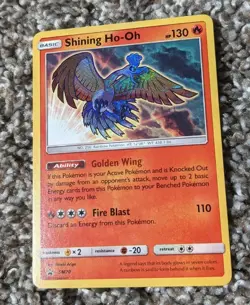 Pokemon Ho-Oh SM70 Black Star Promo NM/Mint Shining Legends - Image 2