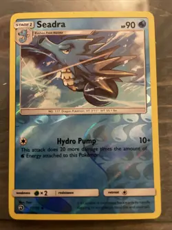 Pokemon - SEADRA 17/70 - Reverse Holo - Dragon Majesty - NM/M - NEW - Image 1