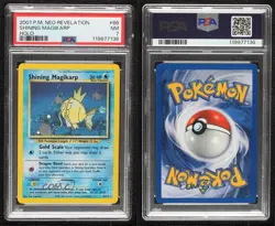 Shining Magikarp Holo Pokemon Neo Revelation PSA 7 2001 - Image 3