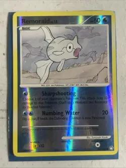 2007 Pokemon Diamond & Pearl Mysterious Treasures Remoraid 95/123 Reverse Holo - Image 1