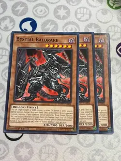 3x Bystial Baldrake - PHHY-EN004 - Common (NM) - Yugioh Playset - Image 1