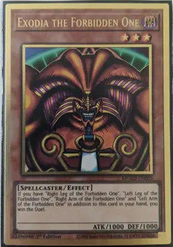 Exodia the Forbidden One - MGED-EN005 - Premium Gold Rare - 1st Edition Yugioh - Image 1