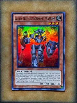 Yugioh Alpha The Electromagnet Warrior SDMY-EN001 Super Rare 1st Ed NM - Image 1