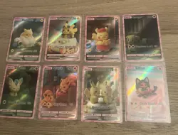 Cosmo Wanderer Yellow Pluto Village Plutcho Pokemon TCG 8 Cards Fan Art 1st Ed - Image 1