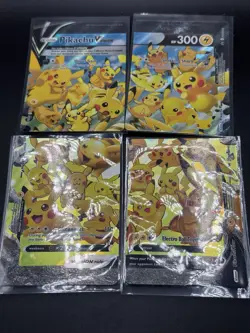 Pikachu V-Union [Set of 4] SWSH: Sword & Shield Promo Cards Holo - Image 2