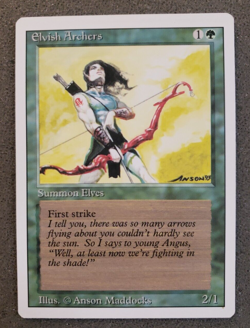 Elvish Archers Revised PLD Green Rare MAGIC THE GATHERING MTG CARD (DS3D1PV).... - Image 1