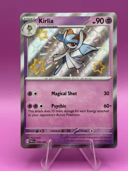 Pokemon TCG Kirlia 154/091 Paldean Fates Shiny Rare Card In NM Condition TCG NM - Image 1