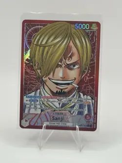 1x SANJI PRB01-001 Leader English NM Alt Art The Best One Piece Card Game! NM - Image 1