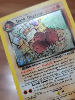 2000 Dark Dugtrio - Holo Rare - WOTC 6/82 Team Rocket Pokemon Card - MP! - Image 2