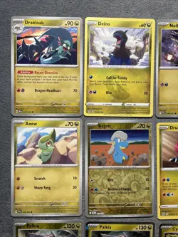 Dragon Type Pokemon Cards Lot Holo Haxorus Palkia Kingdra Cyclizar + Noivern +++ - Image 2