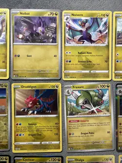 Dragon Type Pokemon Cards Lot Holo Haxorus Palkia Kingdra Cyclizar + Noivern +++ - Image 3