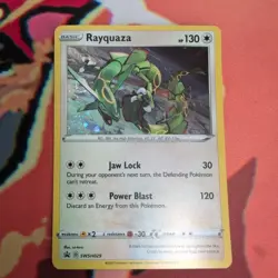 Rayquaza SWSH029 Black Star Promo Holo Pokemon Card NM - Image 1