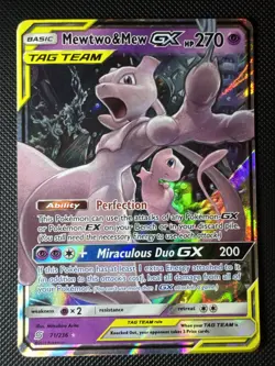 Mewtwo & Mew GX 71/236 Sm-Unified Minds Holo Pokemon Card - Image 1