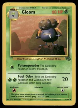 Gloom 37/64 Jungle Pokemon TCG trading card - Image 1