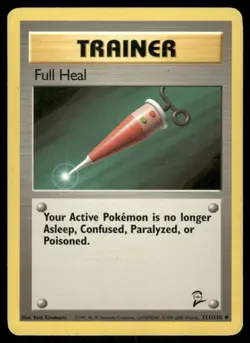 Full Heal 111/130 Base Set 2 Pokemon TCG trading card - Image 1