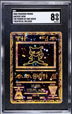 Ancient Mew 2000 Movie Promo Pokemon Card Swirl Perfect Center SGC 8 MINT - Image 1