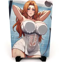 Bleach Rangiku Matsumoto Sexy Hot Anime Waifu Girl Lewd Goddess Story Art Card - Image 1