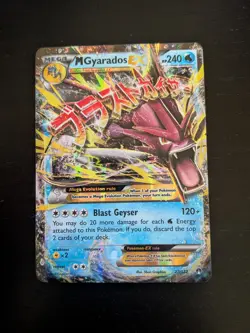 M Gyarados EX Holo Card 27/122 XY Breakpoint Pokemon Card - NM - Image 1