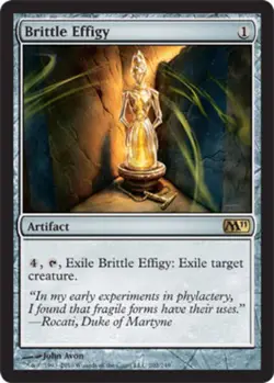 4x MTG Brittle Effigy - Foil, Light Play, English Magic 2011 - Image 1