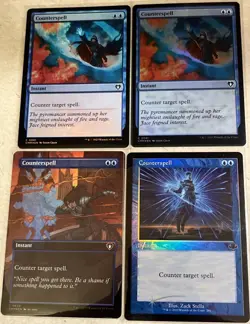 X4 All Foil Counterspells $15.20 Market Value - Image 1