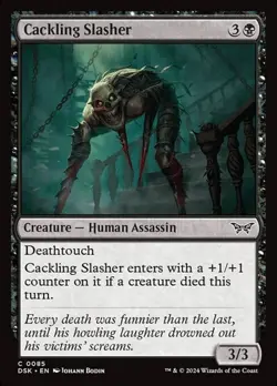 1x Cackling Slasher - Foil NM Eng MTG - Duskmourn: House of Horror - Image 1
