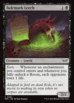 1x Balemurk Leech - Foil NM Eng MTG - Duskmourn: House of Horror - Image 1