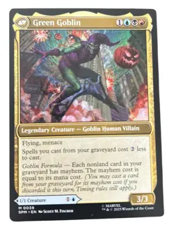 Norman Osborn Green Goblin 0039 Foil Marvel’s Spider-Man SPM MTG Magic Mythic - Image 3