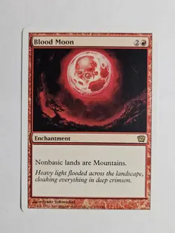 MTG Magic the Gathering Blood Moon (176/359) Ninth Edition Nm - Image 1