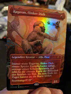 1x German Foil Borderless Ragavan Nimble Pilferer NM - MH2 Magic MTG x1 - Image 1