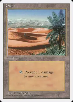 4x Oasis - LP - 4th Edition - SPARROW MAGIC - mtg - Image 1