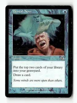 MTG Mental Note - Judgement Heavily Played English - Image 1