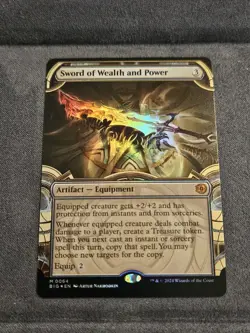 MTG Magic the Gathering Sword of Wealth and Power - 64 The Big Score RAISED FOIL - Image 1