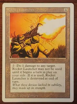 Rocket Launcher MtG Revised Edition LP Magic The Gathering - Image 1